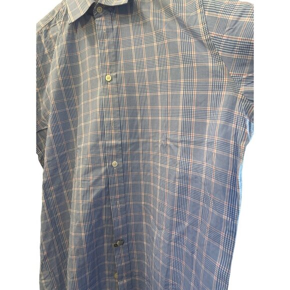 Charles Tyrwhit Men’s Red White Blue Check Button Down Shirt Cotton Sz 161/2 by - Picture 7 of 8